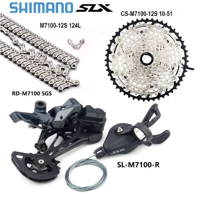 Grupo kit Shimano Slx 12v M7100 mtb