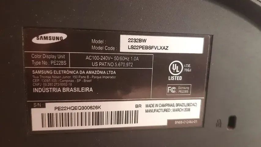 Monitor de 22' Samsung Obs: leia descrição! - Foto 2