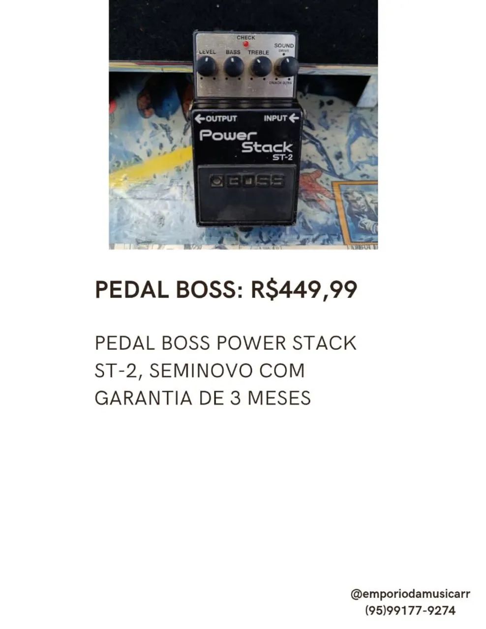 Varios Pedais Boss Semi-Novo - Foto 4
