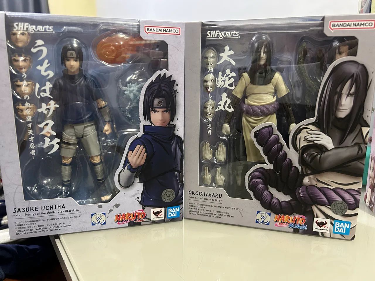 [LEIA O ANÚNCIO] Bandai | S.H.Figuarts - Sasuke Kid; Orochimaru