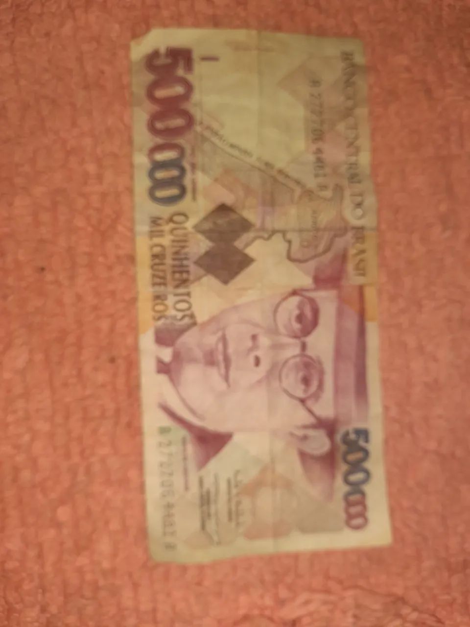 Nota de 500.000 Cruzeiros - Brasil