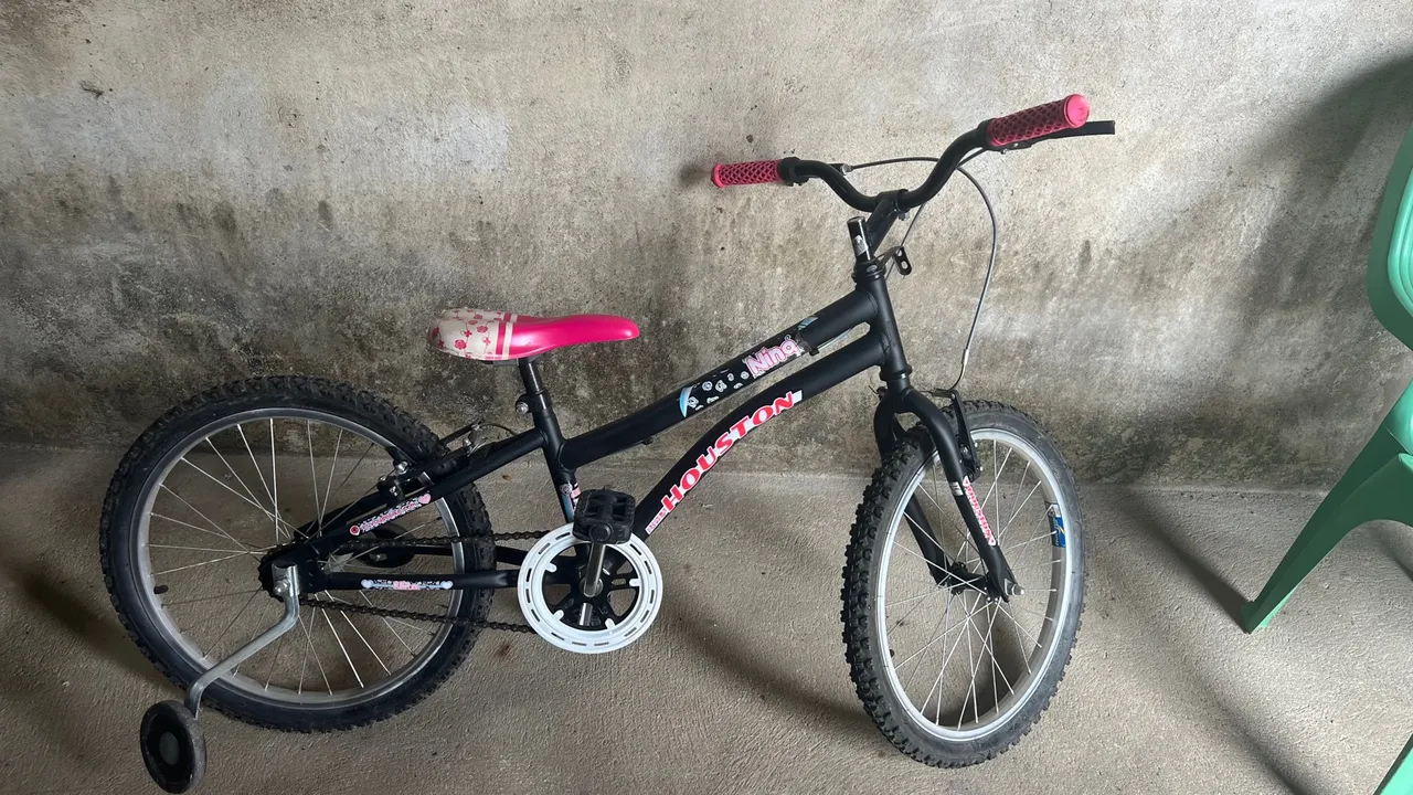 Bicicleta Infantil Houston Nina - Aro 20 com Rodinhas
