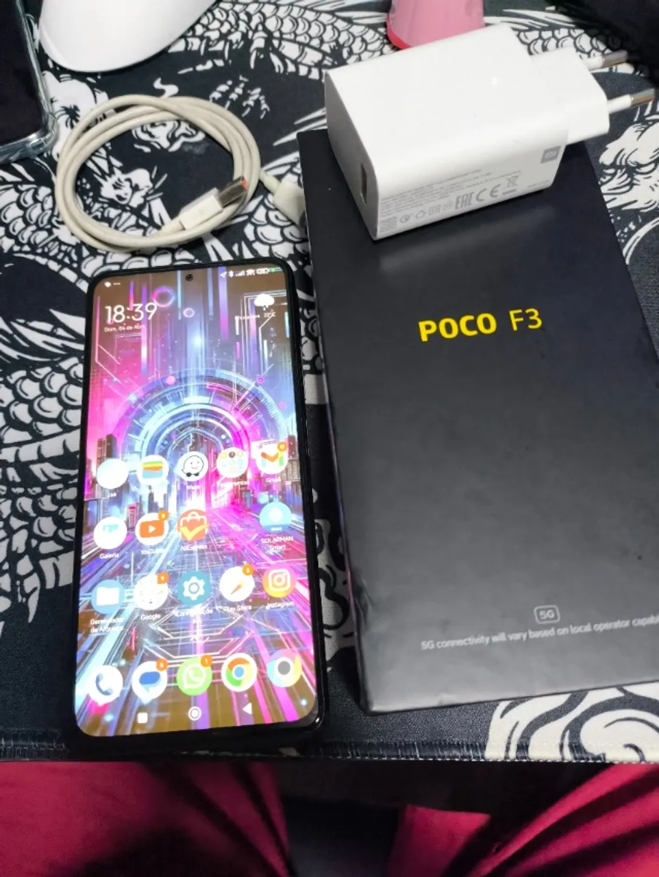 Xiaomi Poco F3 5G Dual SIM 128 GB 6 GB RAM Completo na caixa