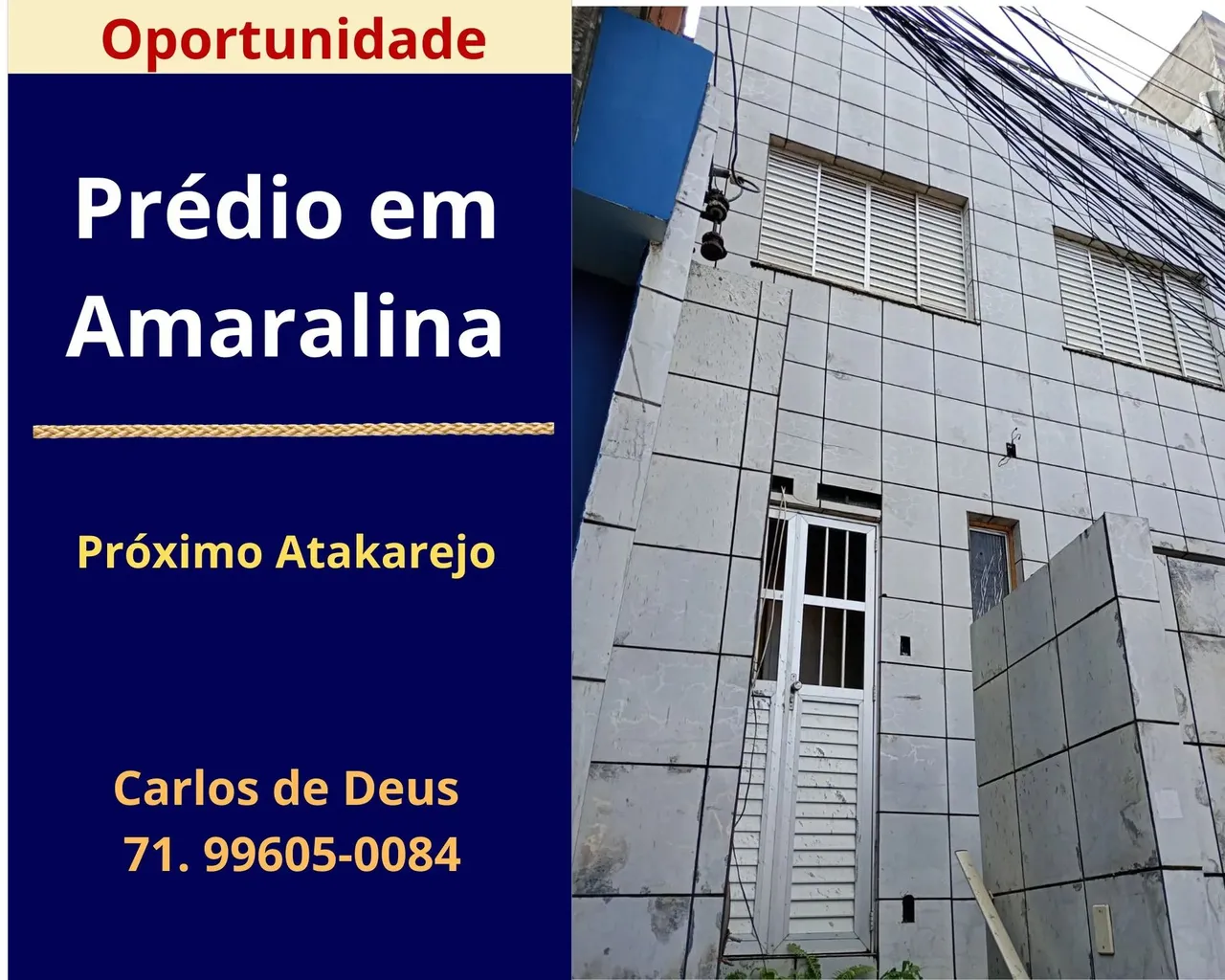 Oportunidade em Amaralina, Prédio com 02 Pavimentos, perto do Atakarejo