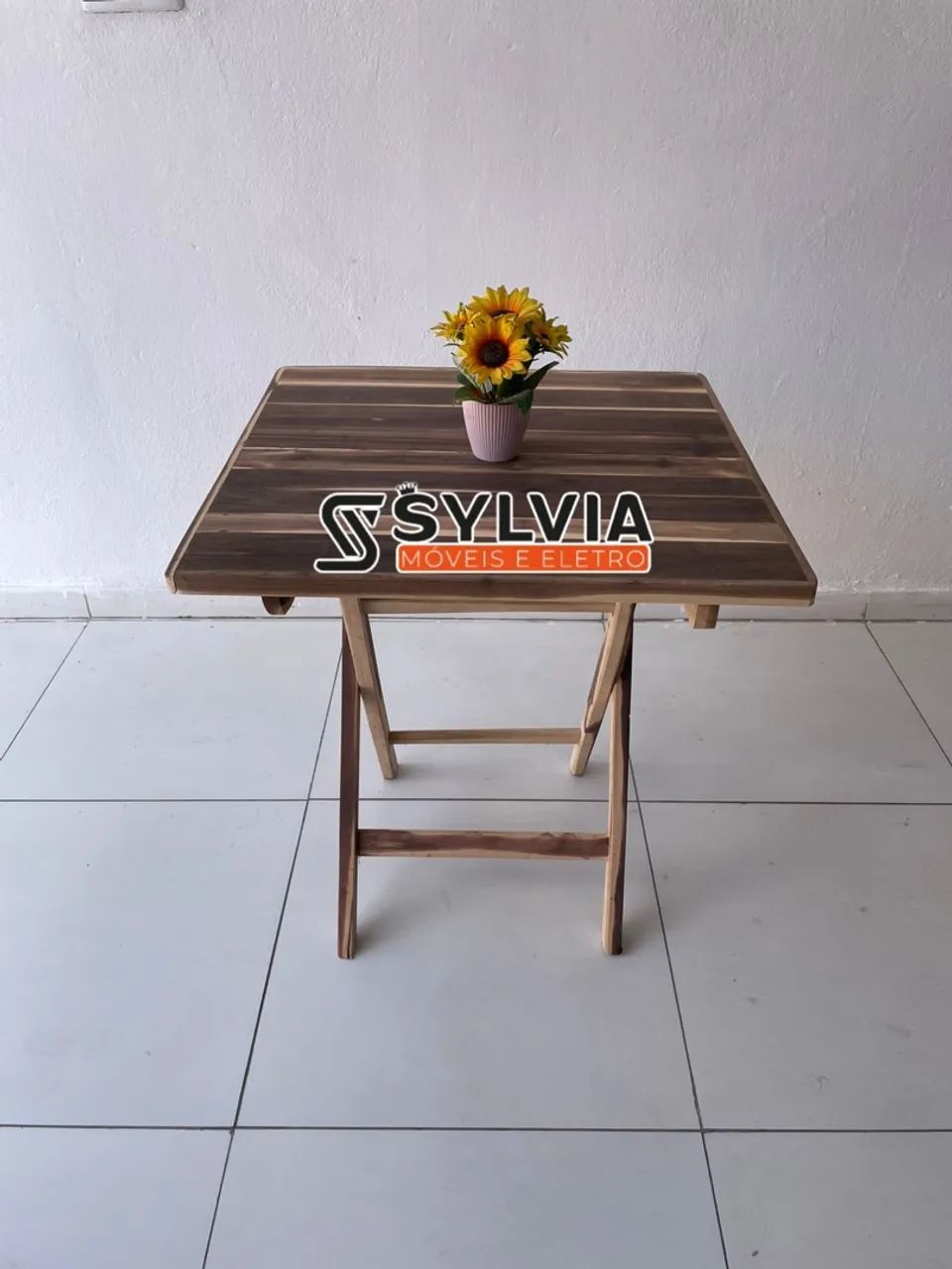 MESA EM MADEIRA DOBRÁVEL UNIDADE - Foto 3