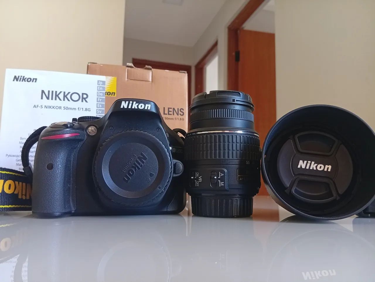 Câmera Nikon D5200 completa lente Nikkor 50mm Câmeras e