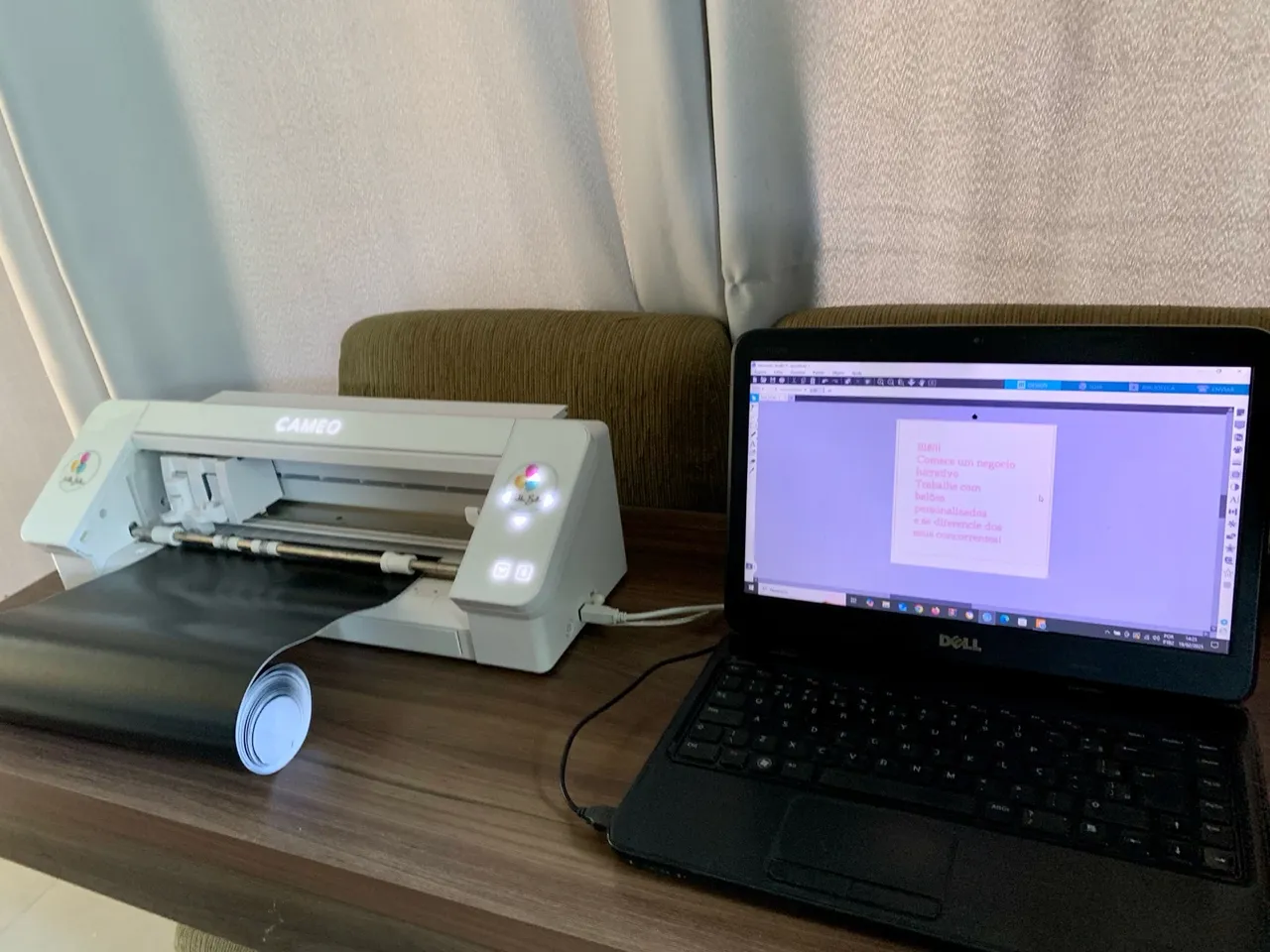 Silhouette Câmeo 4 + Notebook Dell