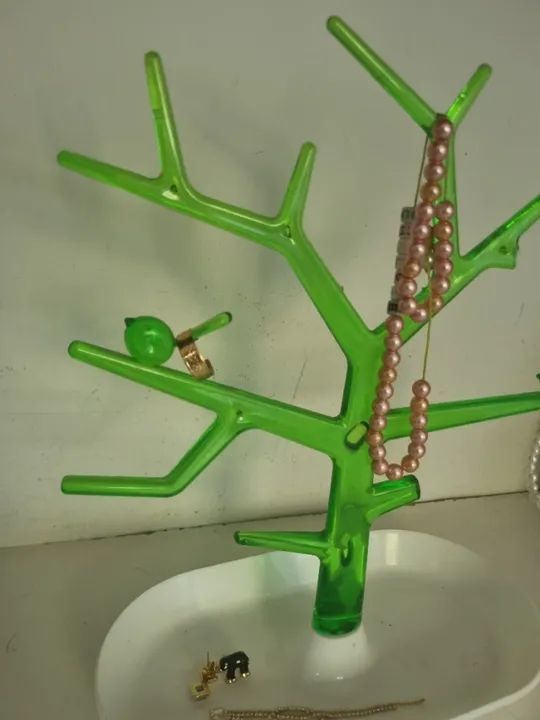 Porta joias acrílico verde luxo - Foto 2