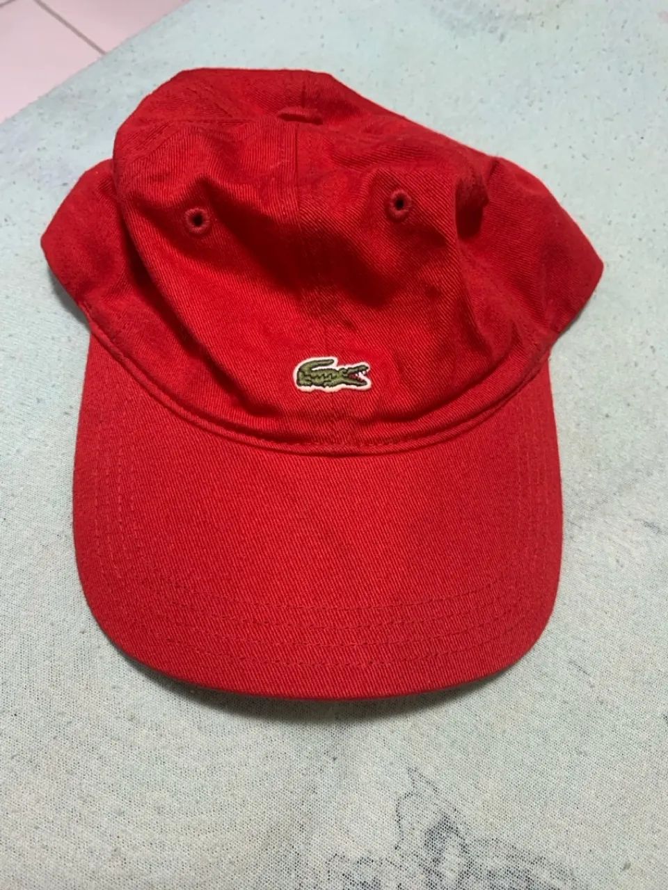 Boné Lacoste Vermelho - Original