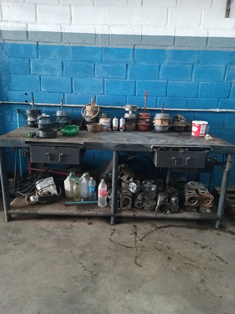 Bancada de ferro para oficina 