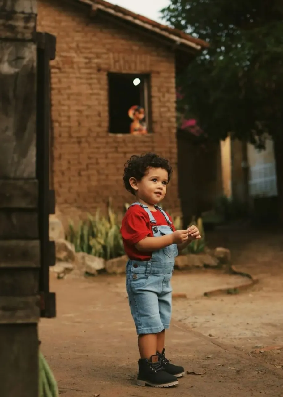 Macacão jeans infantil