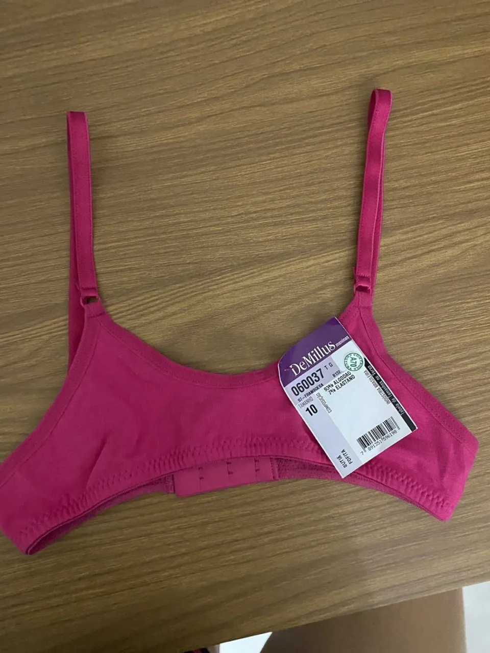Sutiã DeMillus 1 Bege e 1 Rosa - Tamanho 10