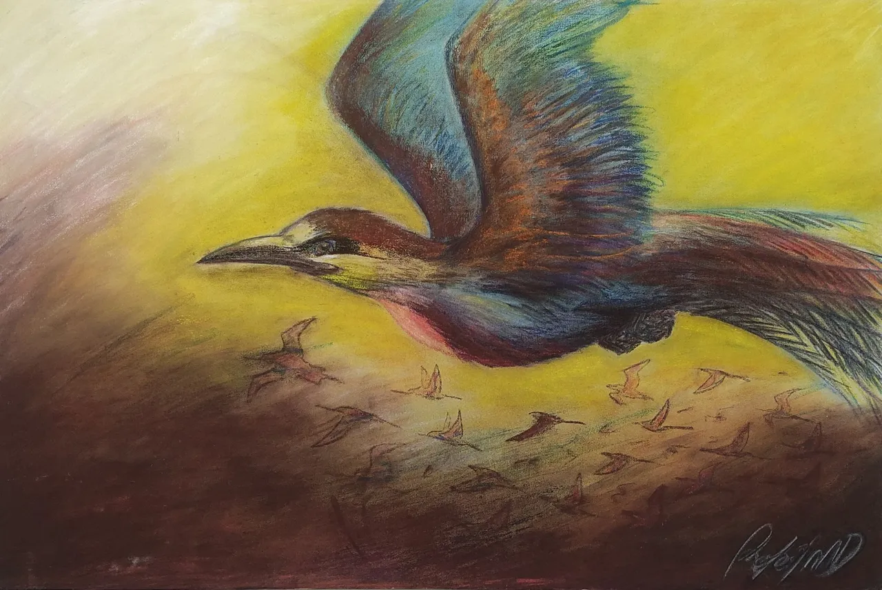 Arte Quadro Decorativo: Ave em Voo