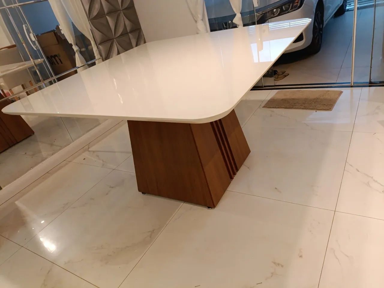 Mesa de Jantar 8 Cadeiras  - Nova cadeiras em linho  - Foto 3