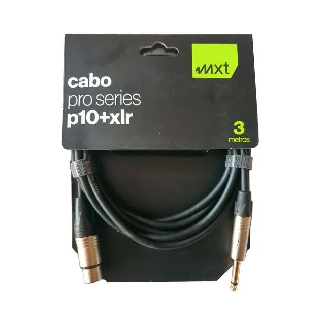 Cabo de Microfone MXT Pro Series P10/XLR 3 Metros - CB0462