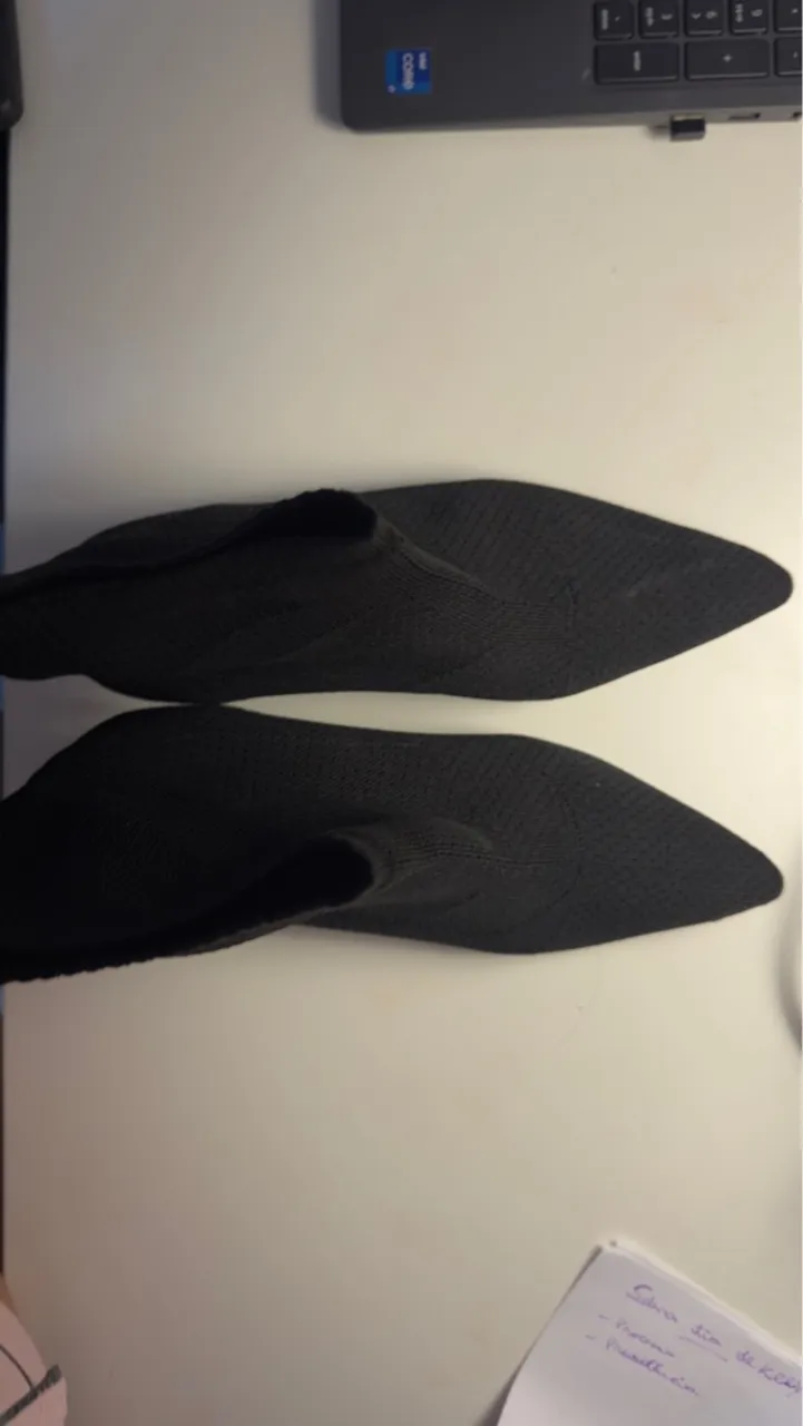 Botas de tecido meia preto Arezzo