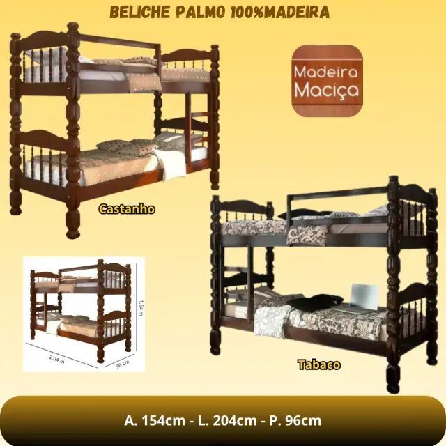Beliche Palmo 100% Madeira - R$ 1.030,00 - Foto 2