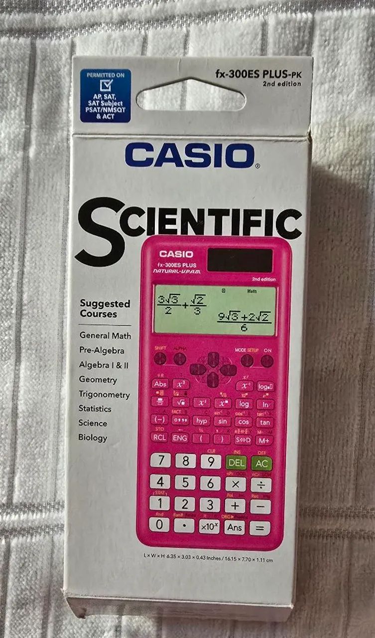 Calculadora científica Casio fx-300ES PLUS-PK Rosa - Foto 2