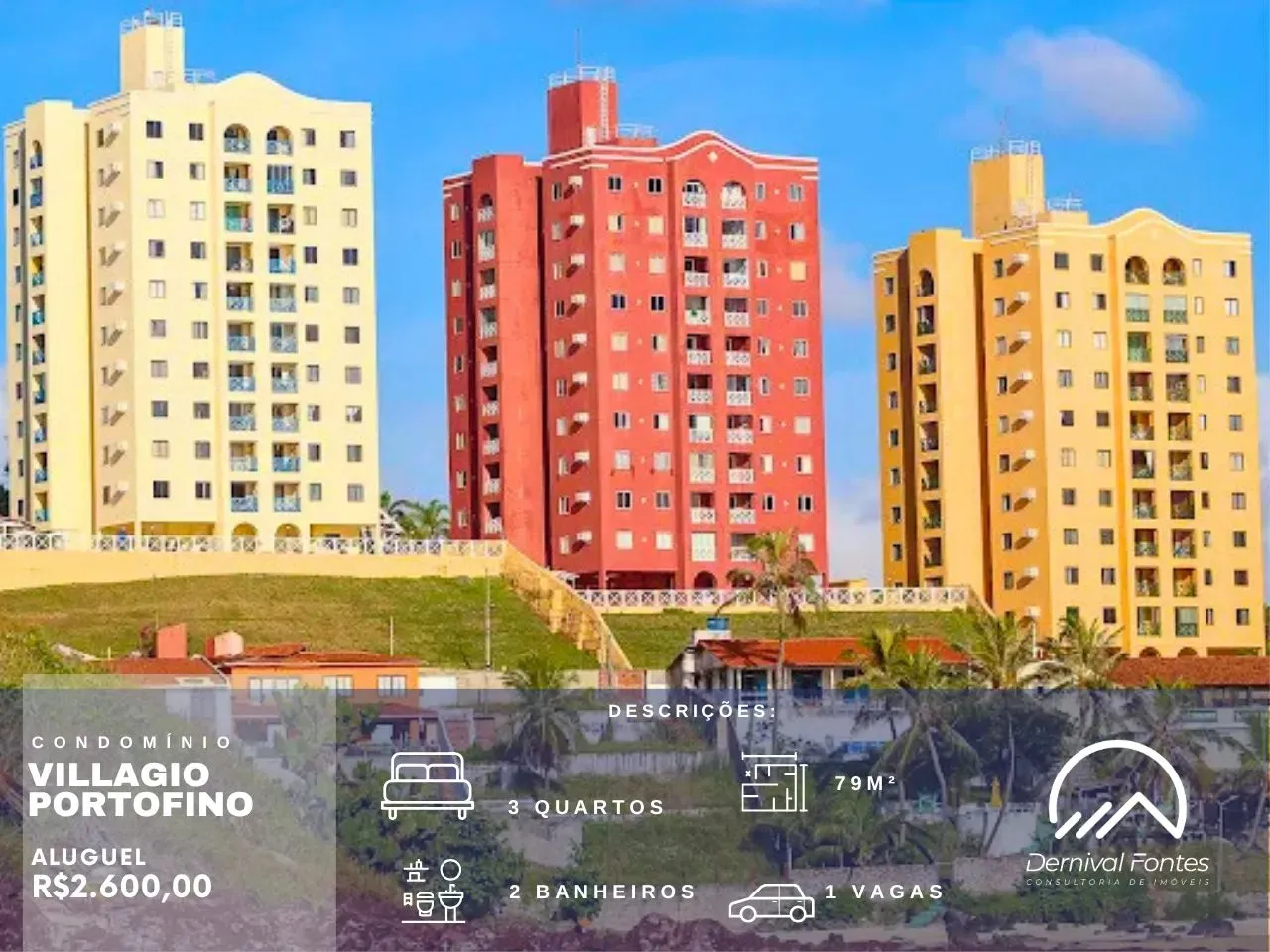 Apartamento para Aluguel no Condomínio Villaggio Portofino Pirangi do Norte