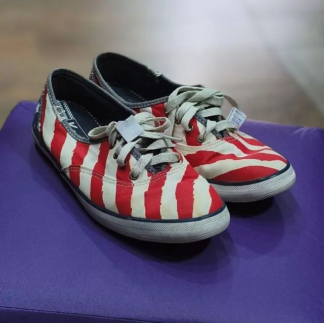 Tênis Keds Keds Vinho Keds Champion Tenis Keds Vermelho Feminino Keds  Vermelho Tênis
