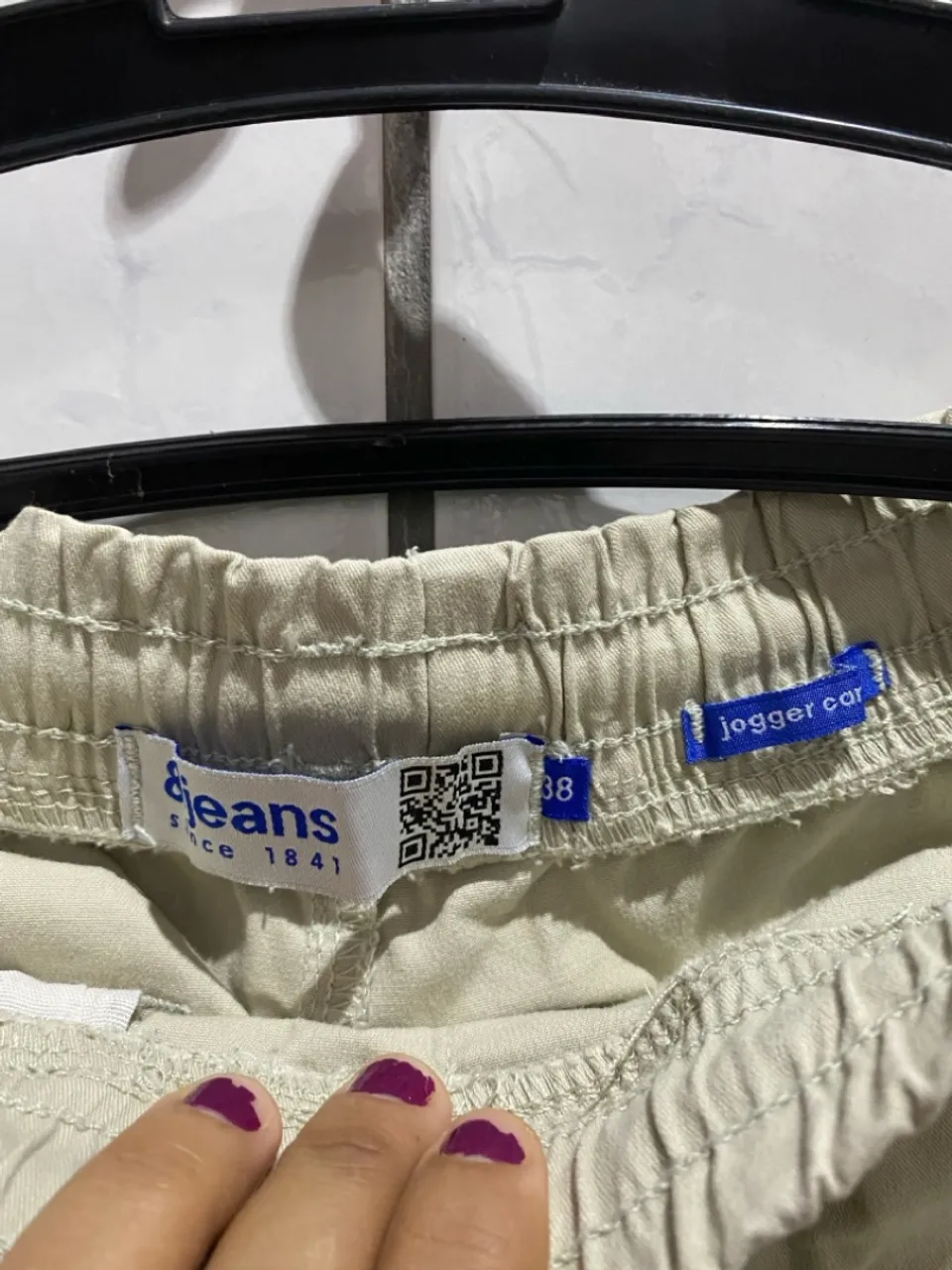Calça Jogger Bege & Jeans Tamanho 38