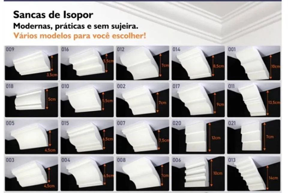 Roda teto isopor 