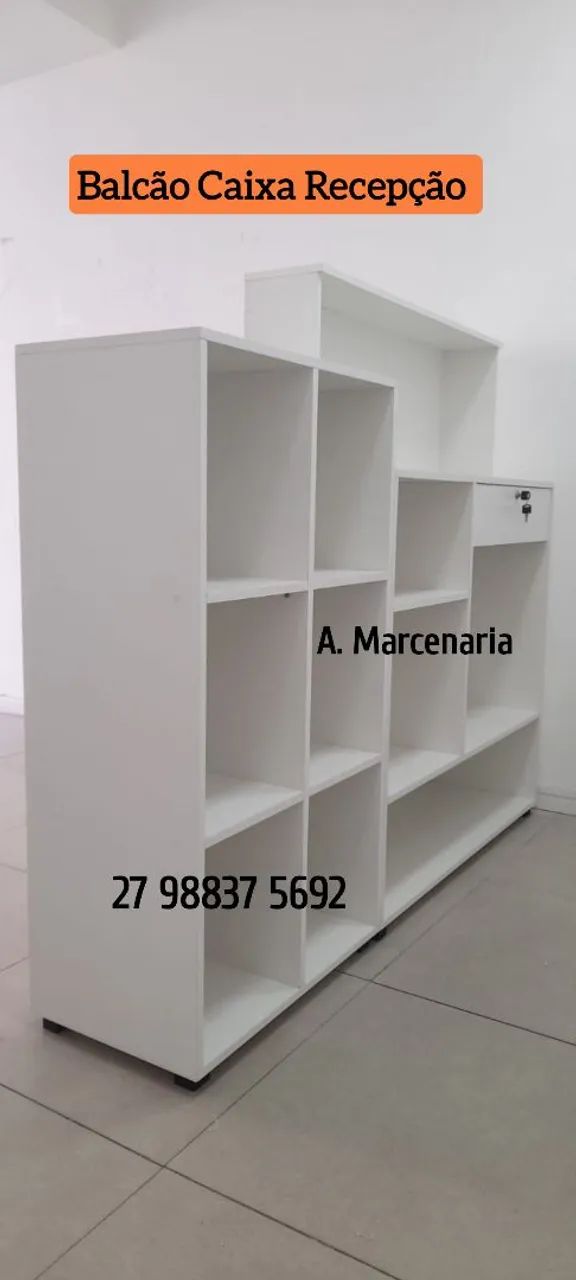 Balcão Caixa Recepção Branco - Foto 2