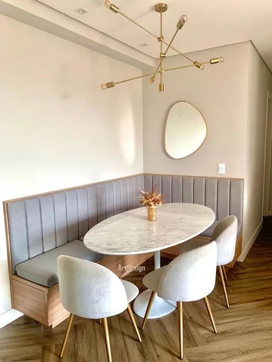 Mesa saarinen em mármore espírito santo  - Foto 4