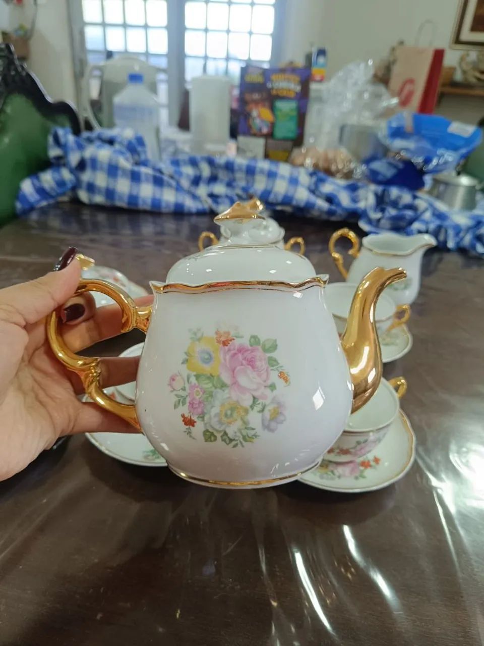 Conjunto de xícaras de porcelana vintage63824569710977124