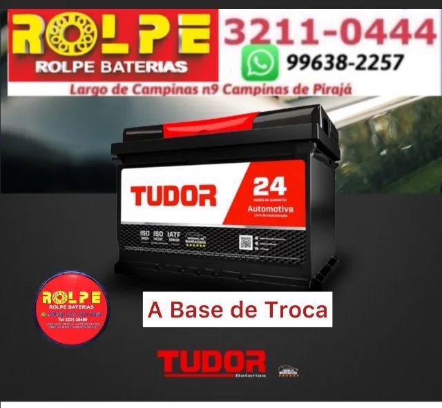 Tudor 60Ah - Bateria Nova com Garantia - CCA480 (Linha de Montadora)