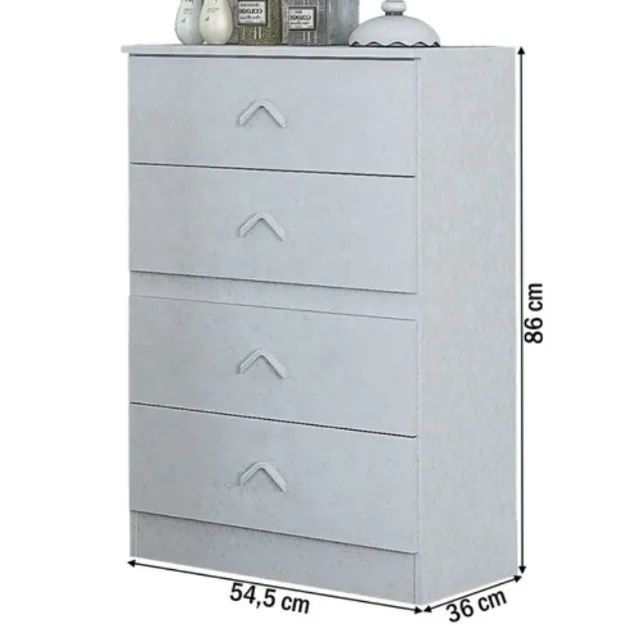 Cômoda Infantil Cairo 4 Gavetas  - Foto 3