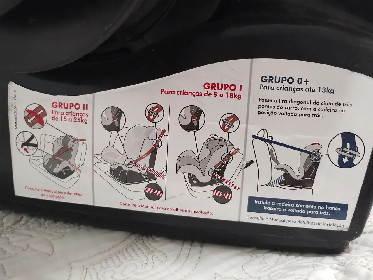 Cadeira Burigotto Matrix Evolution - com 4 posições até 25kg - Foto 4