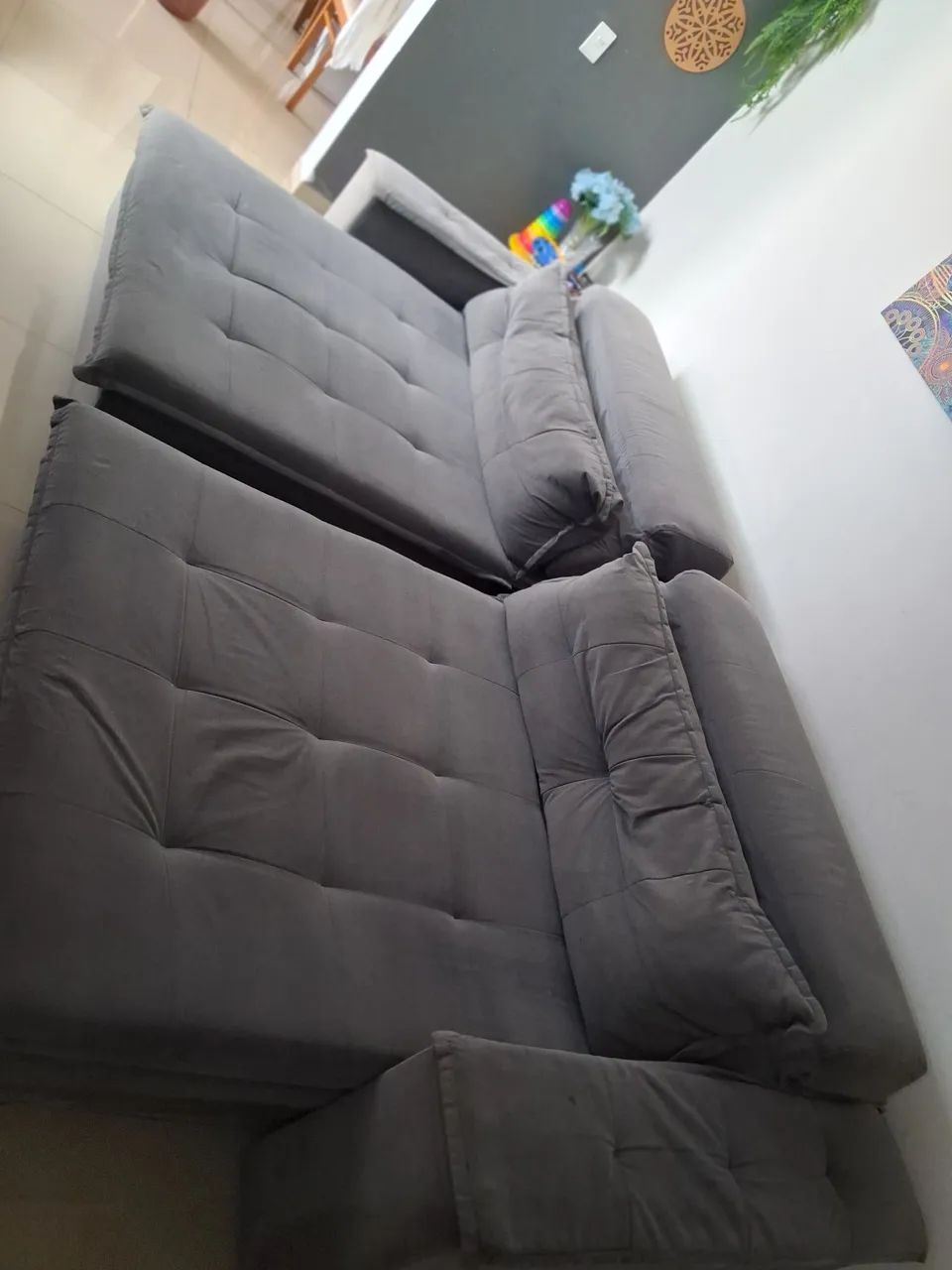 Sofá suede 3 metros  - Foto 4