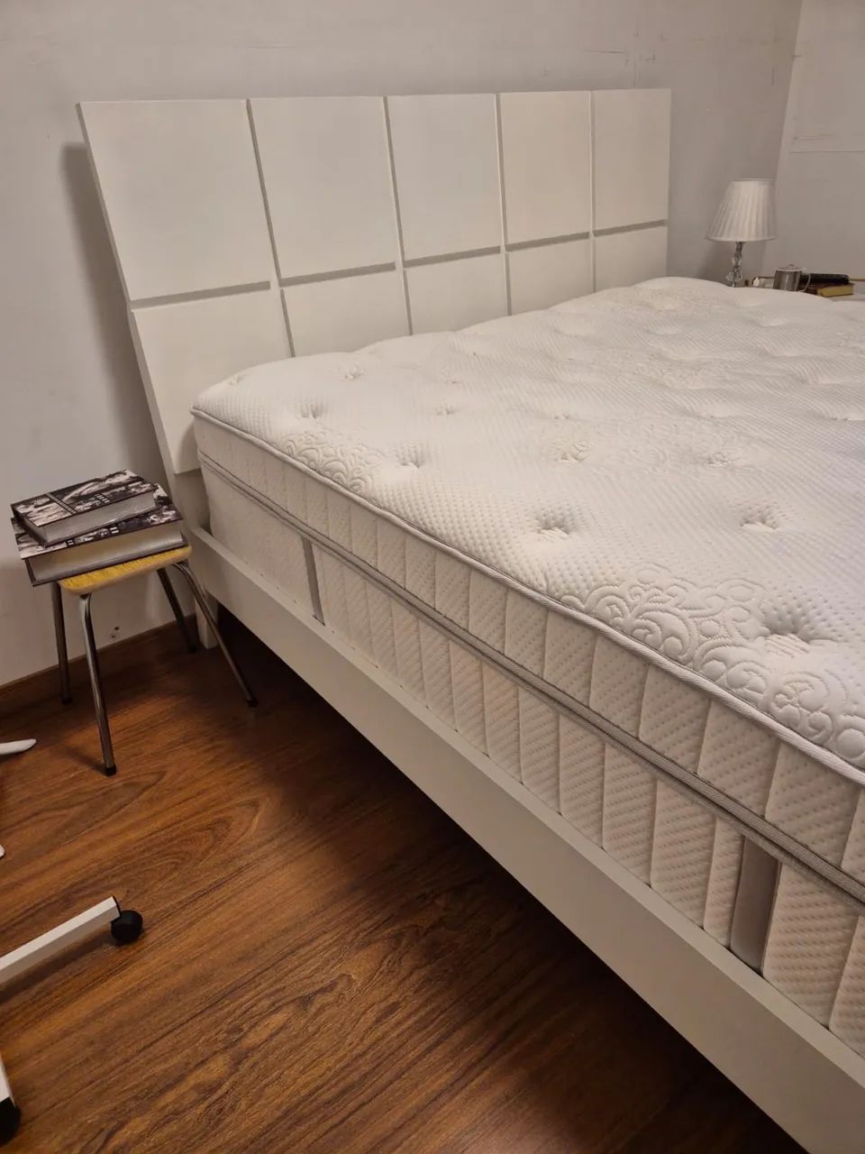 Colchão queen size com cama - Foto 4