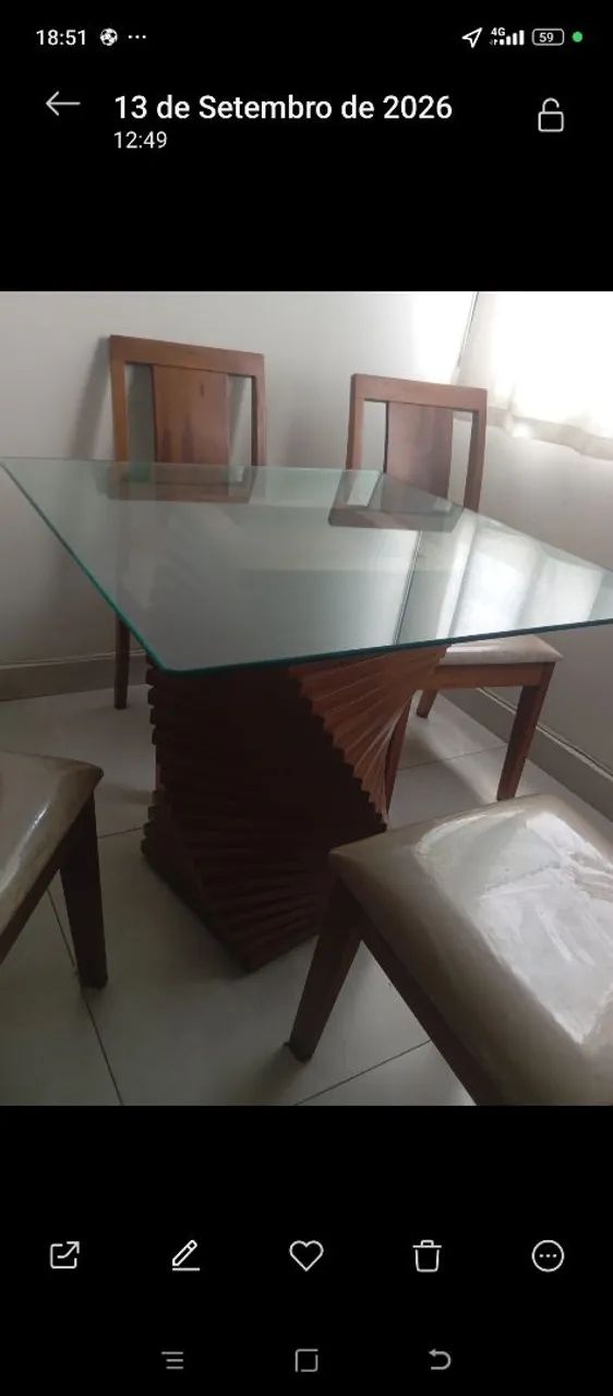 Mesa de jántar 4 cadeiras  - Foto 4