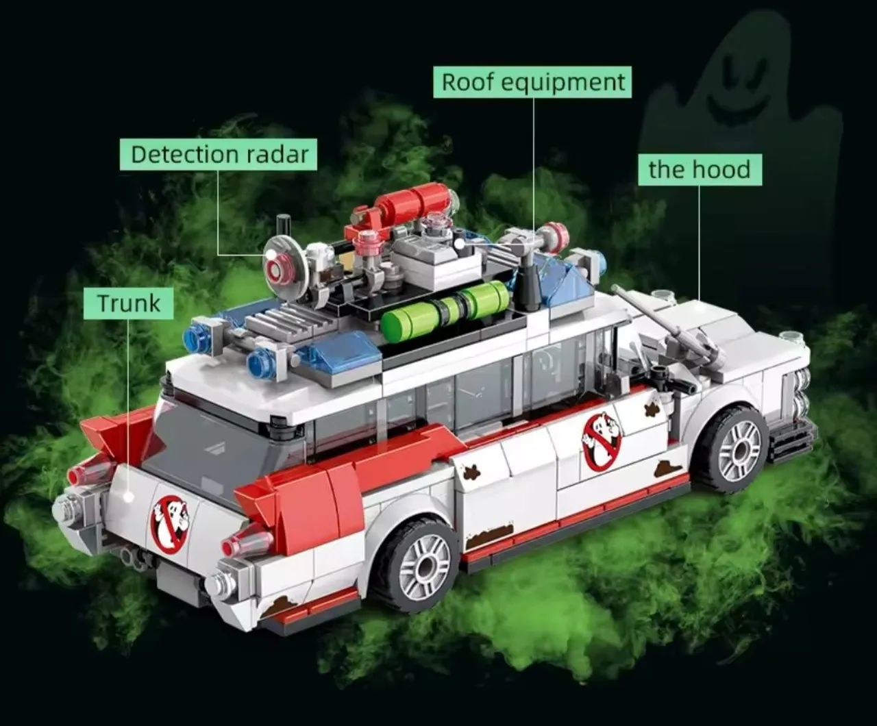 Ecto-1 Ghostbusters Ghost Car 562 peças de montar  - Foto 4