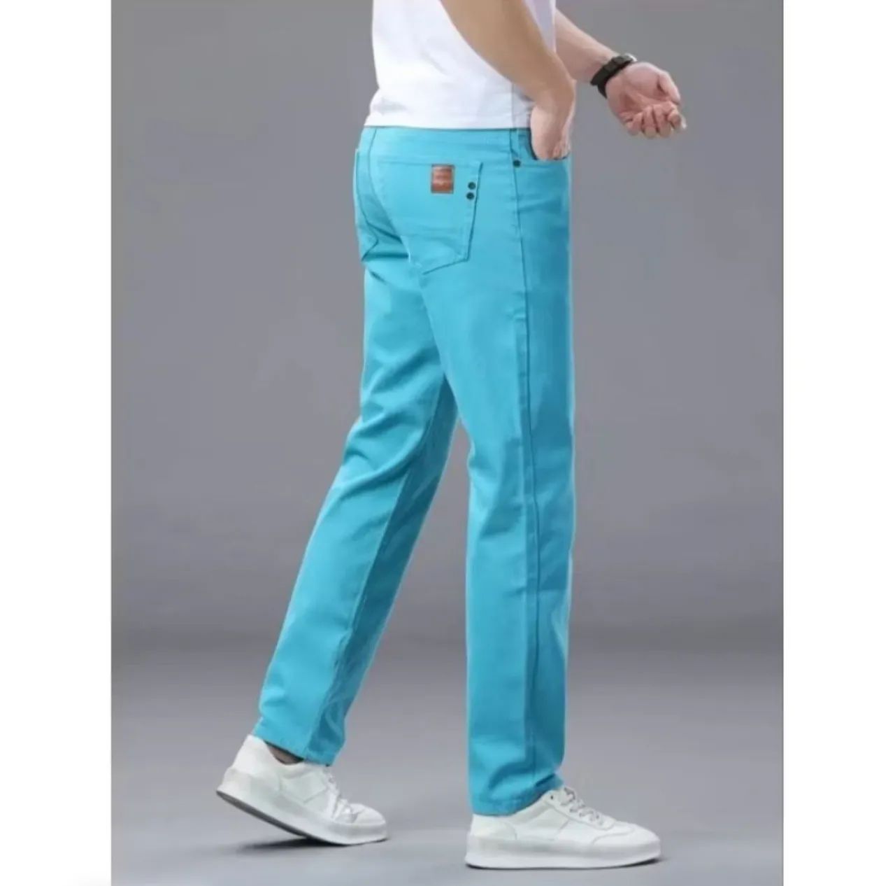 Calça masculina jeans lagoa azul 
