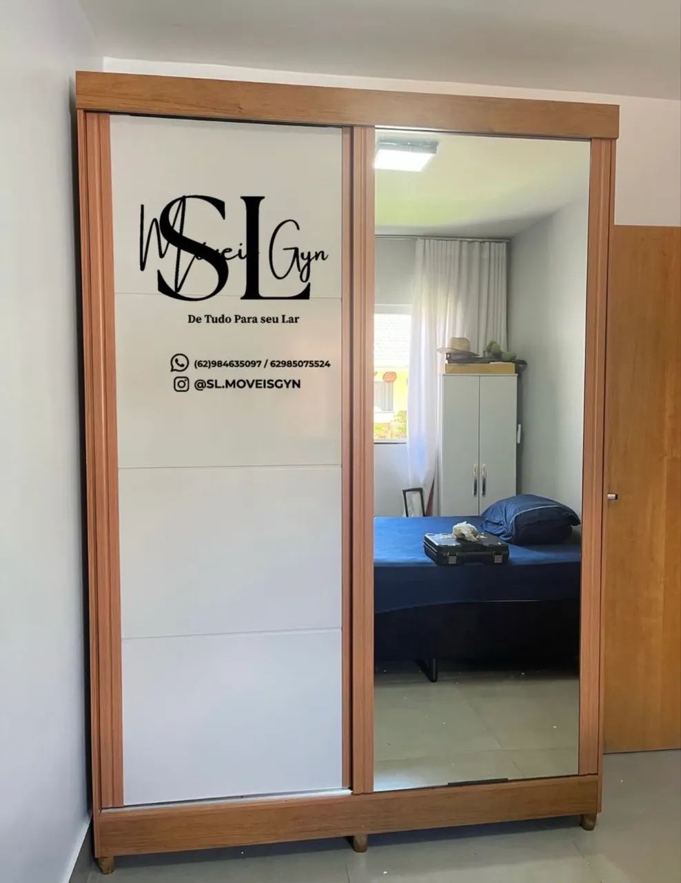 Guarda Roupa MDF com espelho inteiro - Promoção 