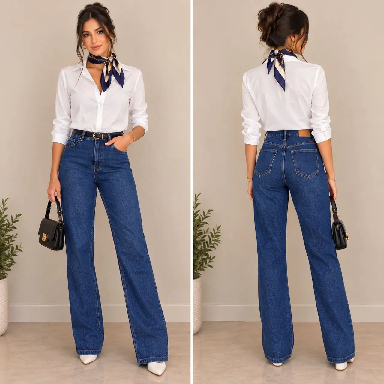 Calça jeans feminina básica  - Foto 3