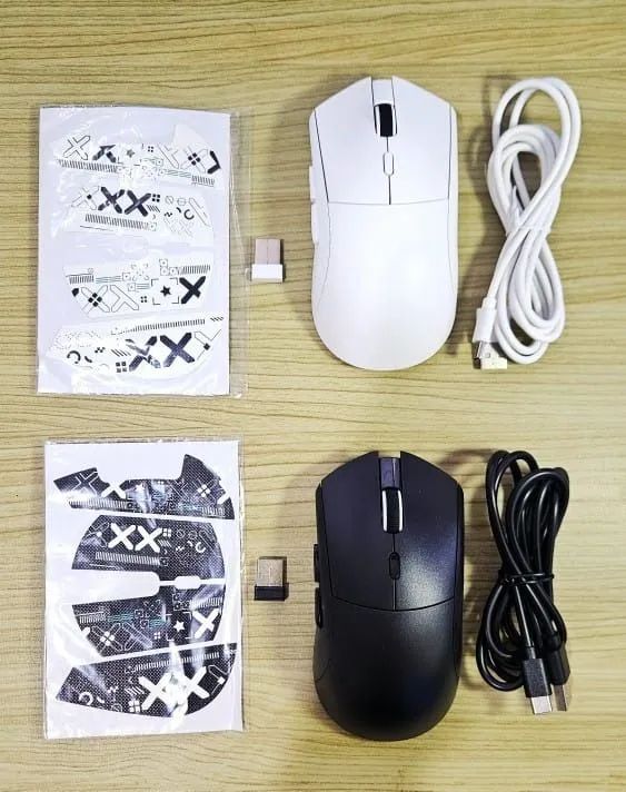 Mouse Tri Mode Paw3311 sem fio Smailwolf RS7 -
