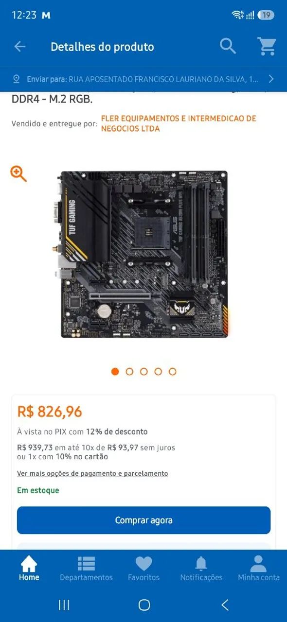 Placa-Mãe ASUS TUF Gaming A520M-PLUS WiFi - NOVA/POUCO USADA - Foto 5
