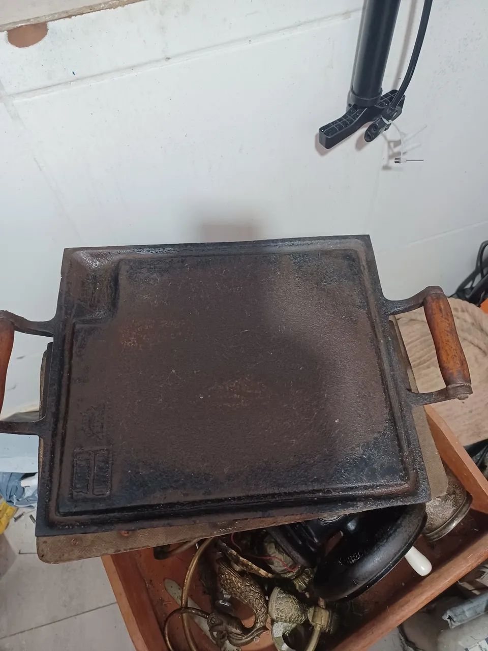 Rechau de ferro fundido antiga, (Estilo rústico  - Foto 5