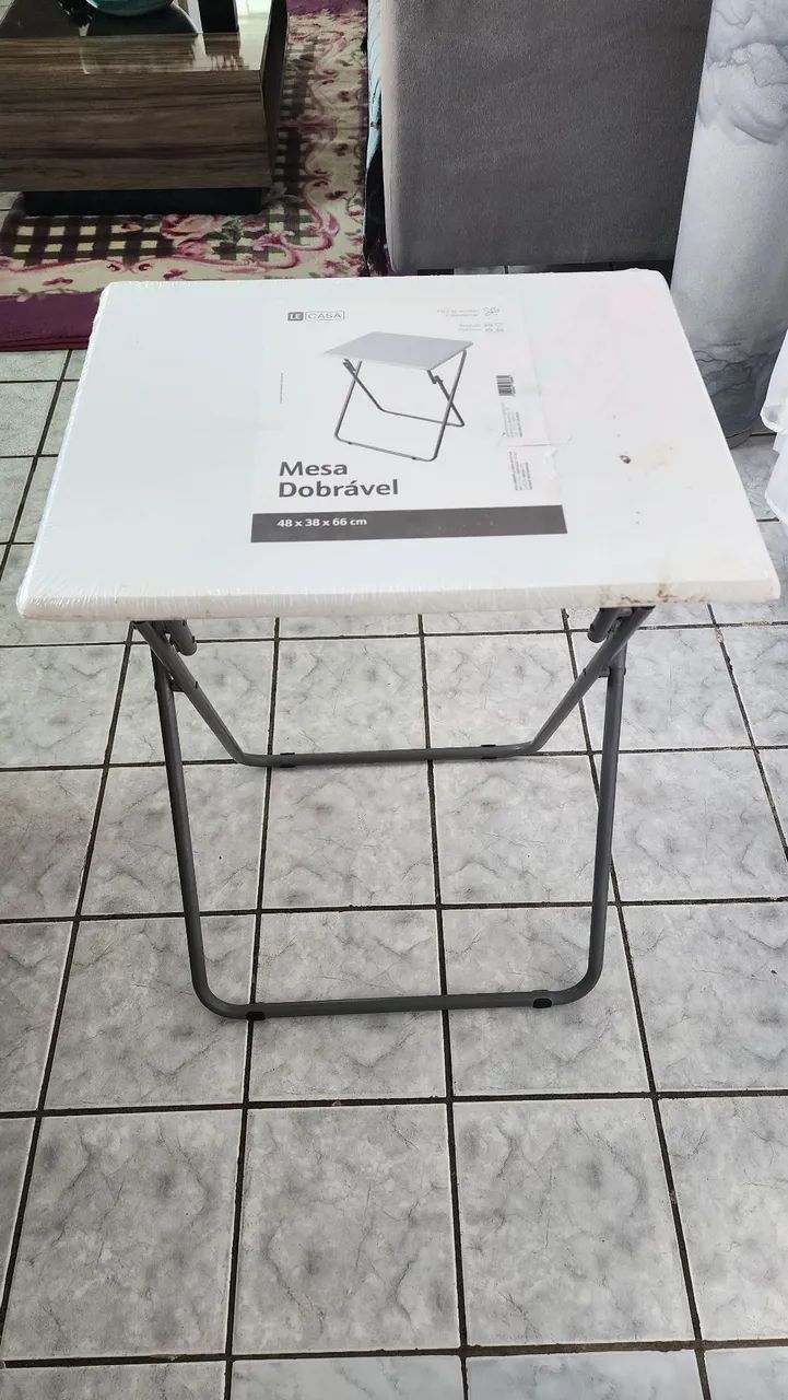 Mesa Dobrável Multiuso Semi Nova 