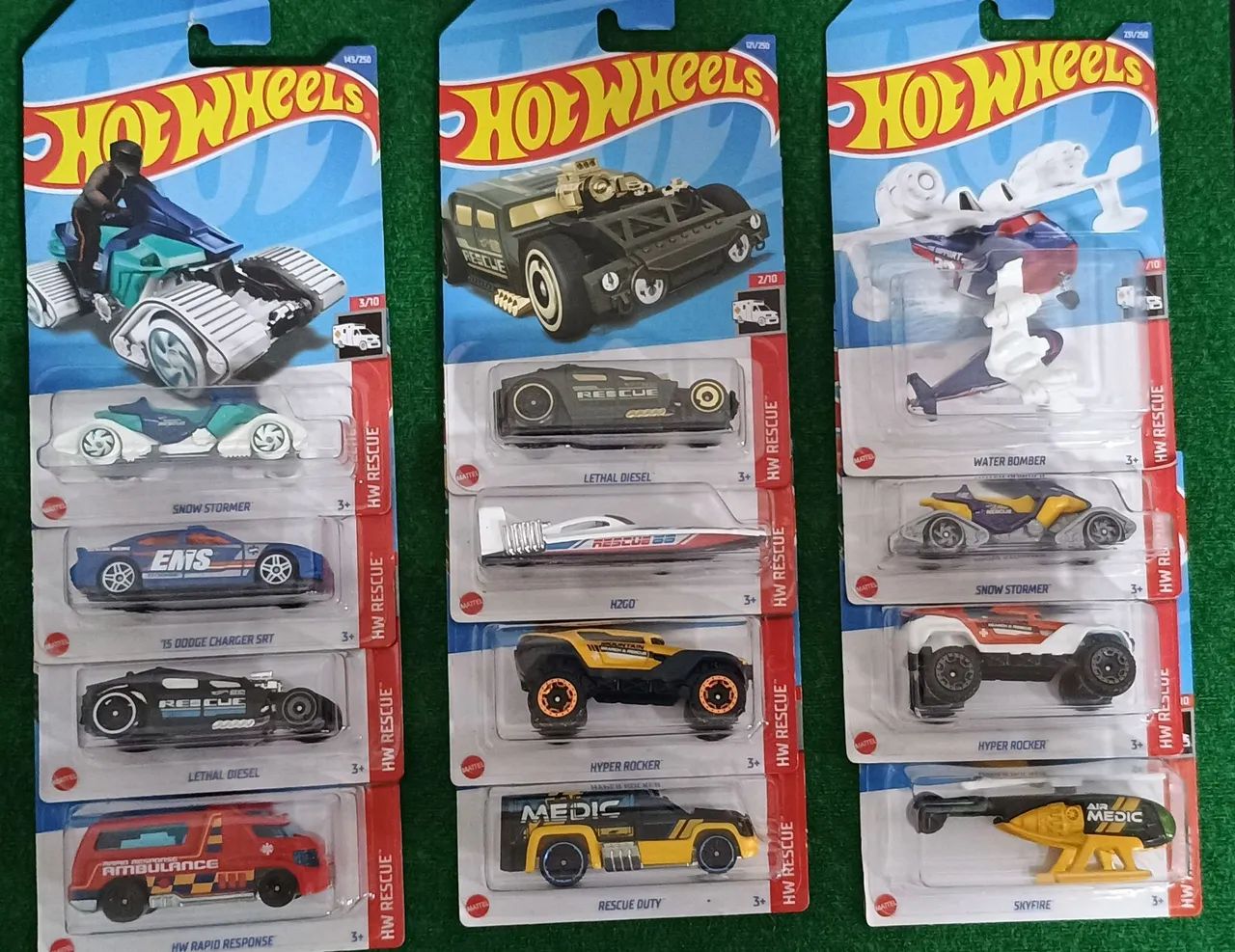 Hotwheels HW Rescue (kit com 12 unidades)