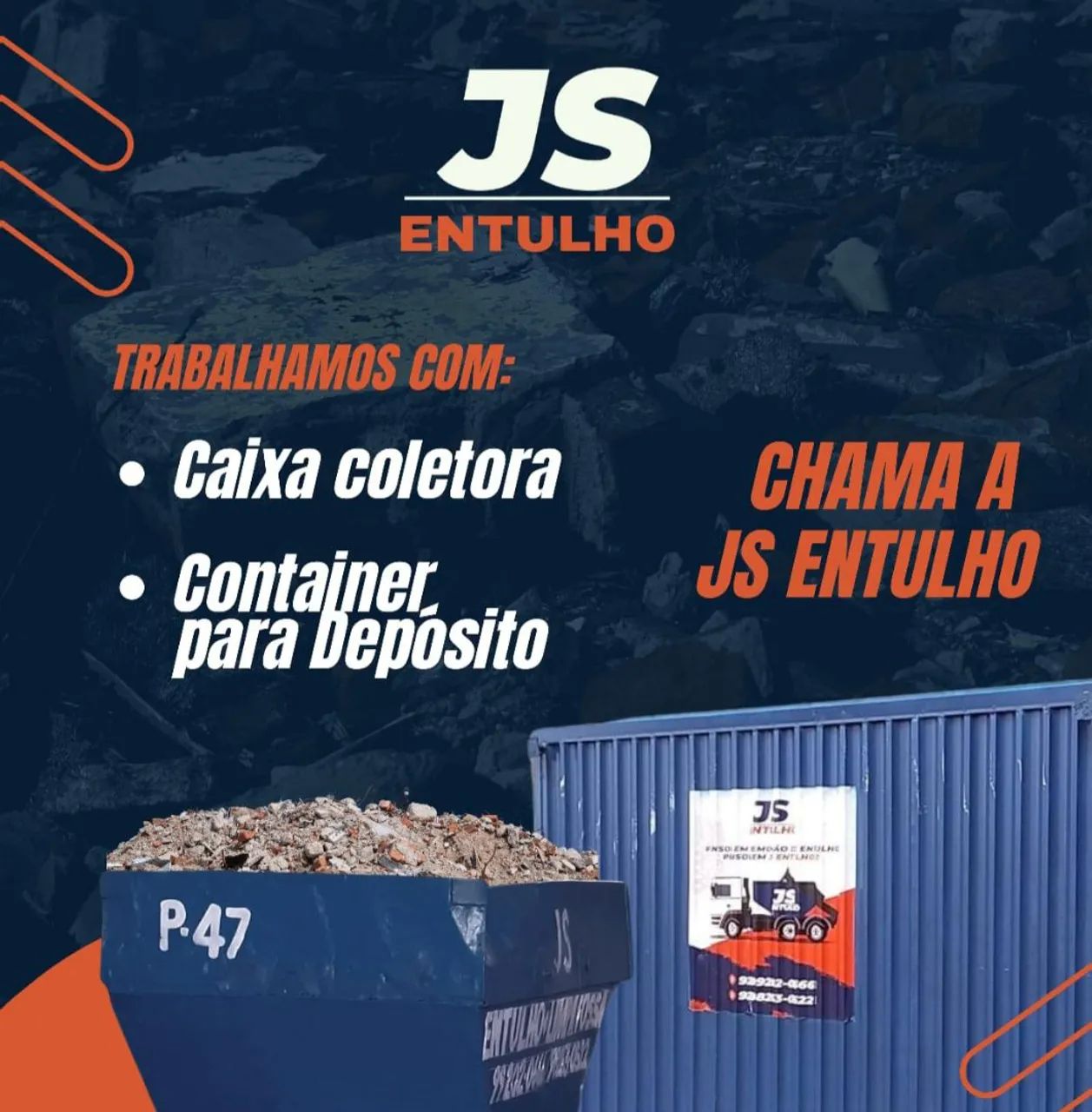 Aluguel de Container e Caixa coletora 