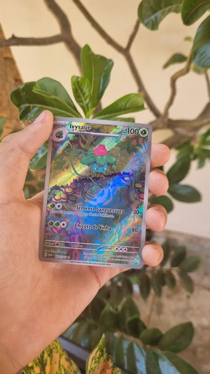 Carta Pokémon Ivysaur 167/165 - Original - Foto 3