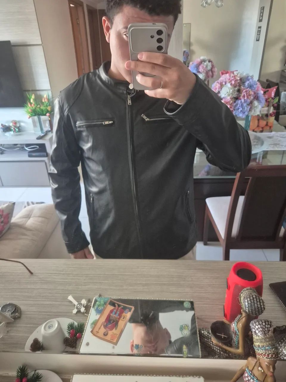 Jaqueta de couro