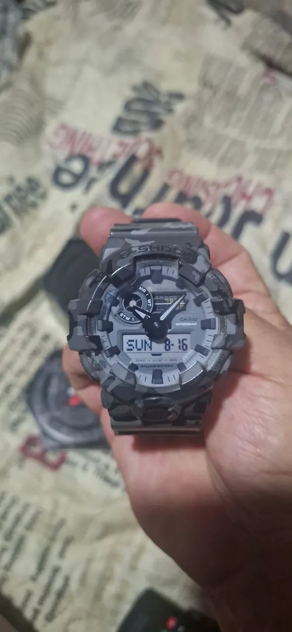Relógio g shock camuflado 