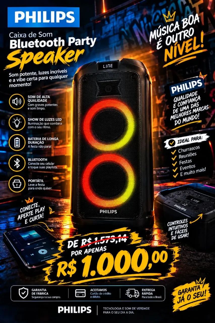 CAIXA DE SOM PHILIPS 
