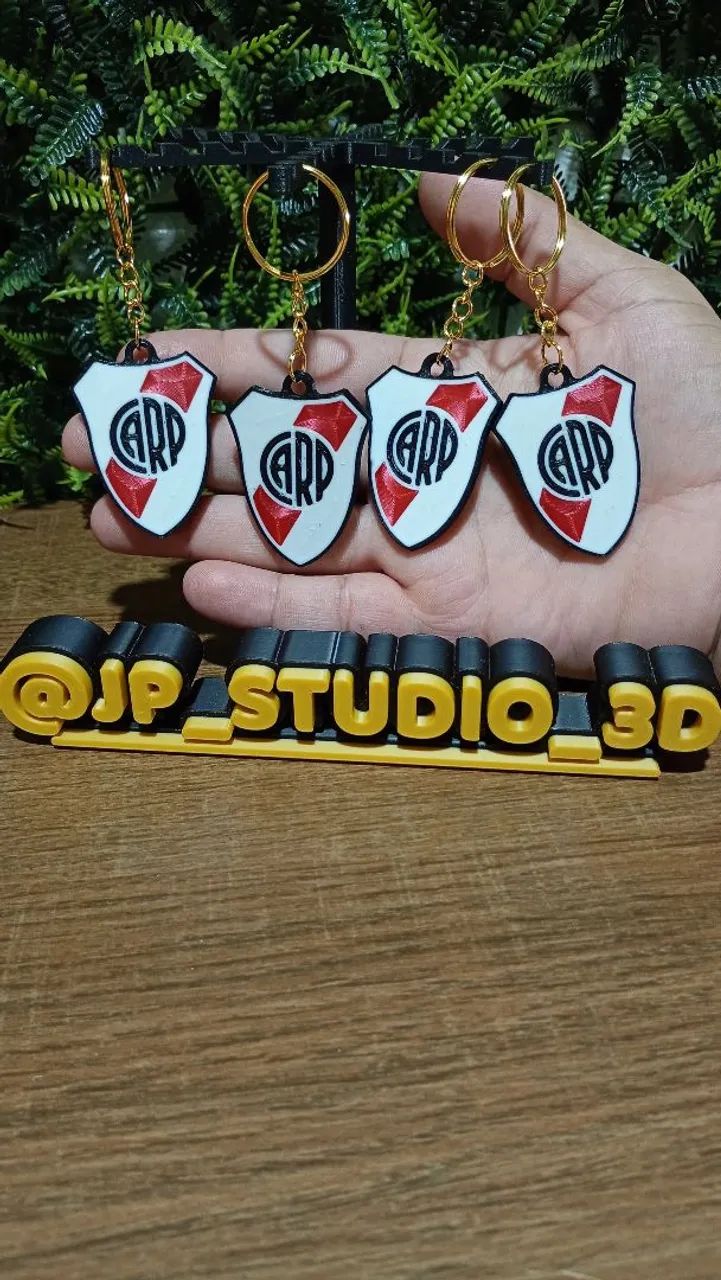 Kit 4 chaveiros do River Plate da Argentina - Foto 2